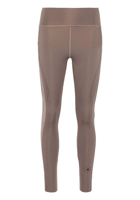 Taupe logo-print leggings - women ADIDAS BY STELLA MC CARTNEY | IR9644GRY